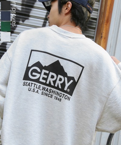 GERRY GERRY ジェリー 別注 バックプリント 13.4オンス 裏毛 スウェット トレーナー