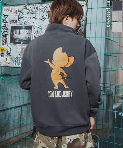 TOM&JERRY �g���ƃW�F���[ �v�����g ���N�� �X�E�F�b�g �n�C�l�b�N�g���[�i�[