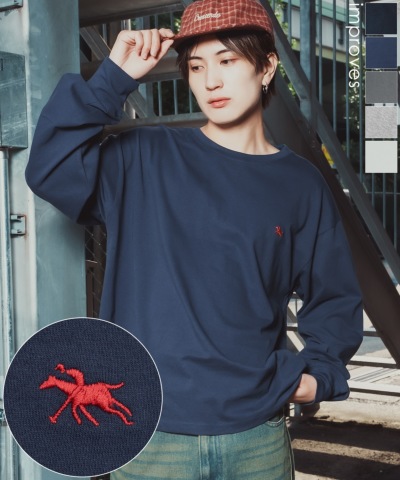 POLO CHAMPS �����|�C���g�h�J �N���[�l�b�N �����O�X���[�uT�V���c