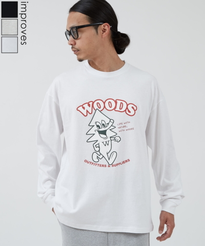 WOODS WOODS�ʒ� �O���t�B�b�N ����T�V���c