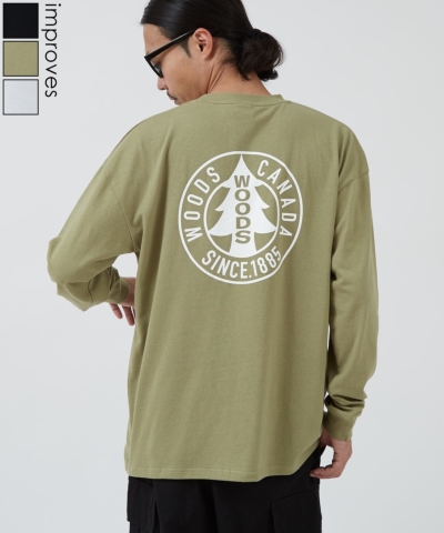 WOODS WOODS�ʒ� �o�b�N�T�[�N���v�����g ����T�V���c