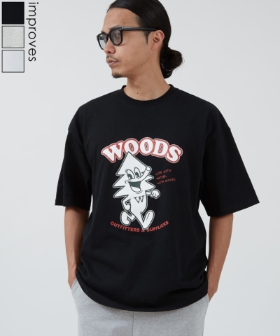 WOODS WOODS�ʒ� �O���t�B�b�N ����T�V���c