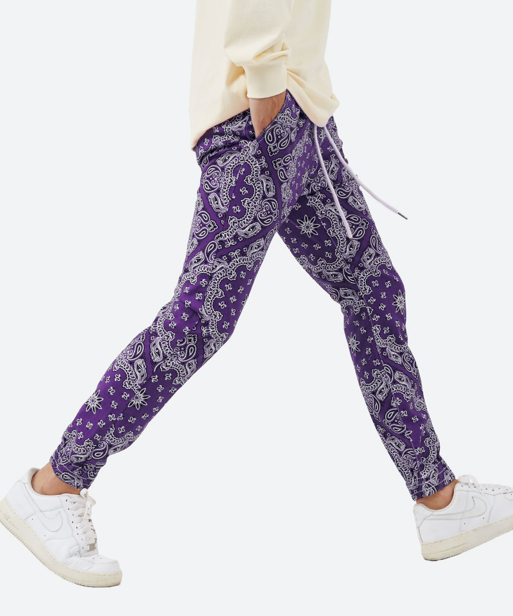 バンダナ柄スキニージョガー