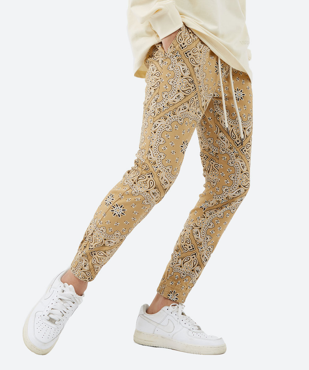 バンダナ柄スキニージョガー