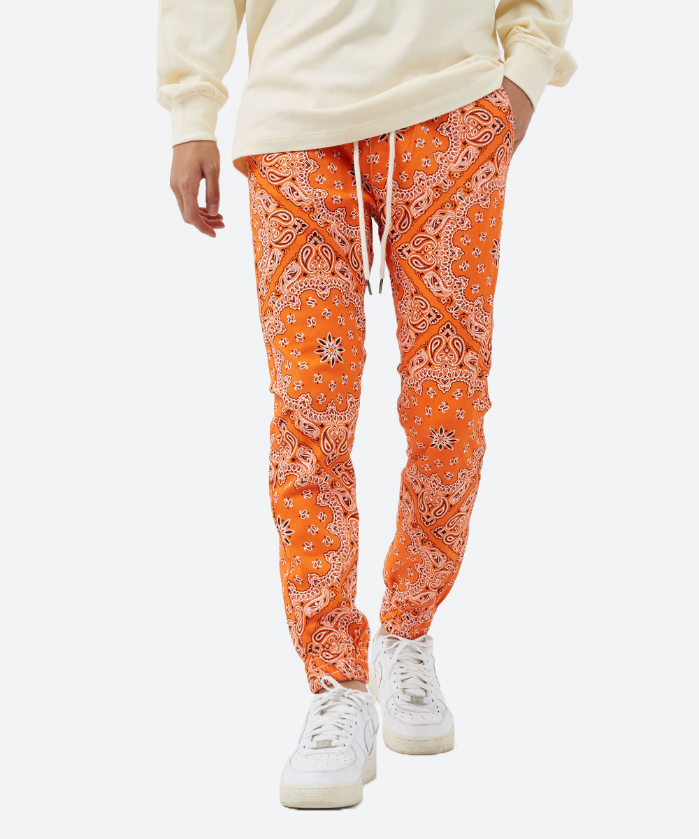 バンダナ柄スキニージョガー