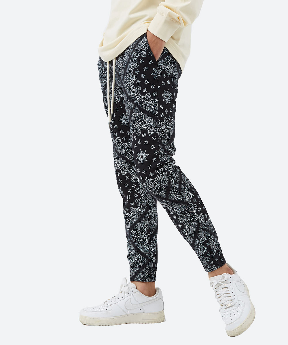 バンダナ柄スキニージョガー