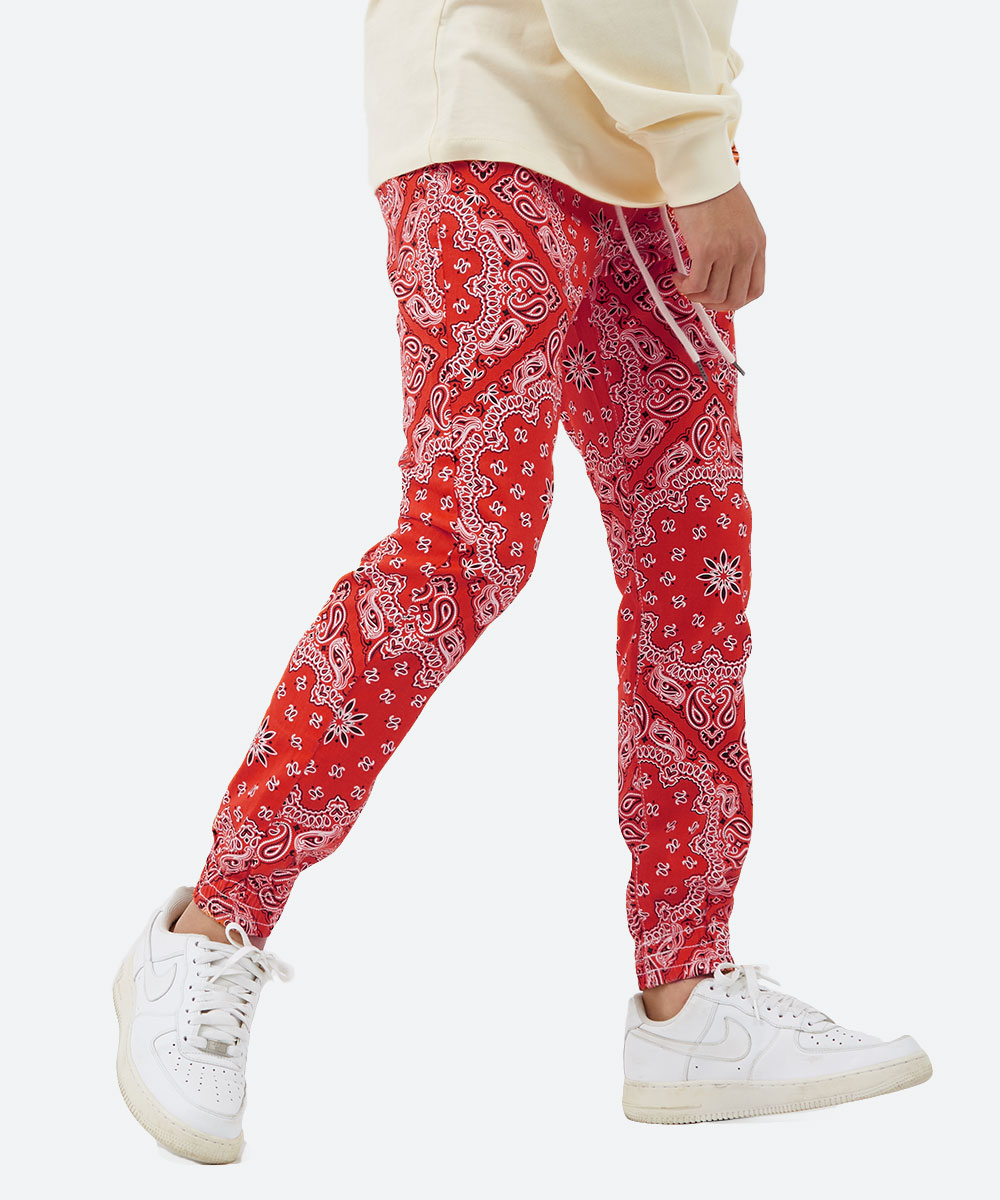 バンダナ柄スキニージョガー