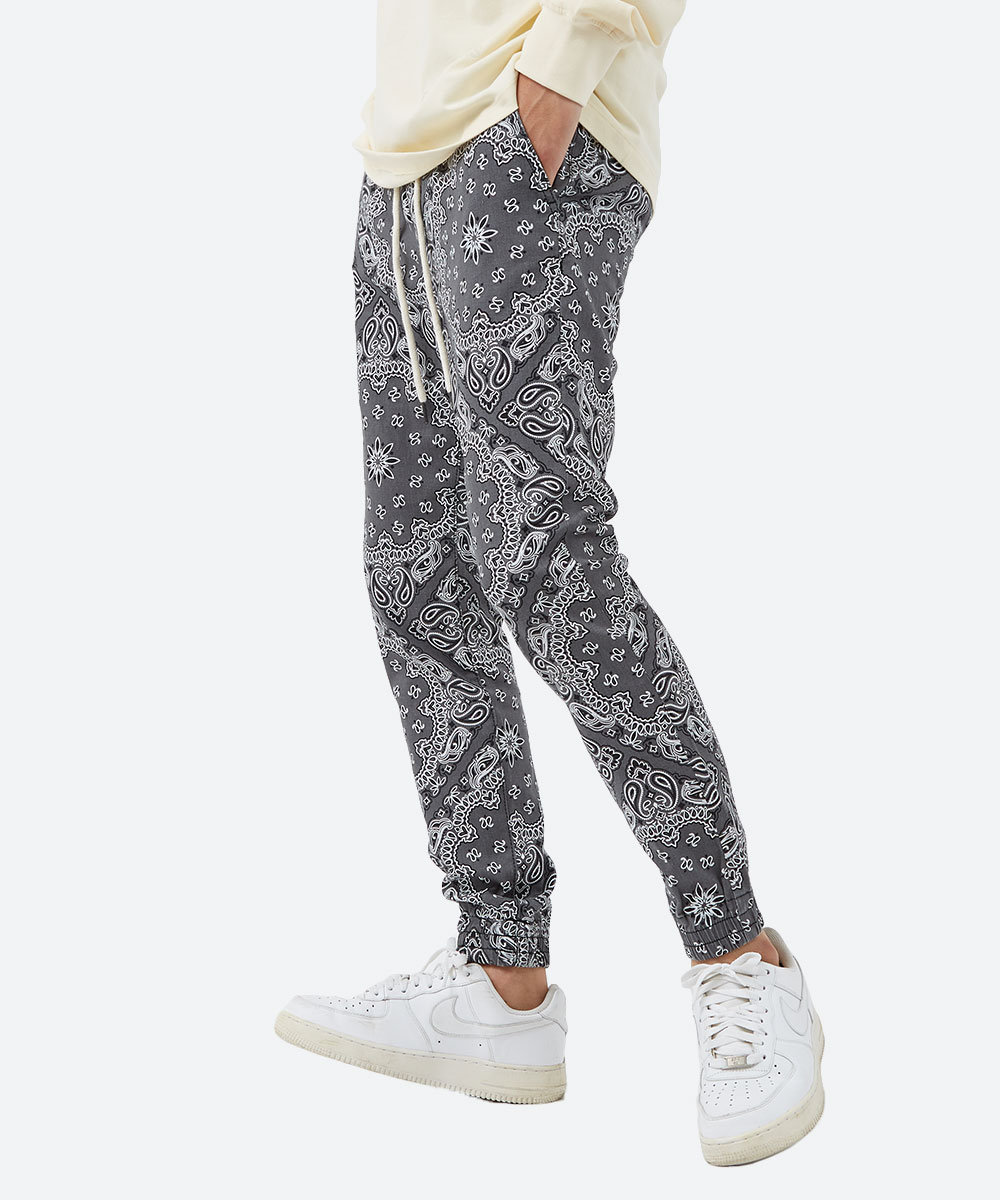 バンダナ柄スキニージョガー