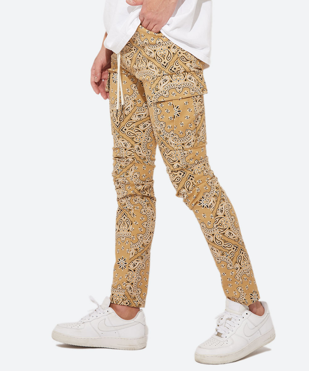 バンダナ柄スキニーカーゴ